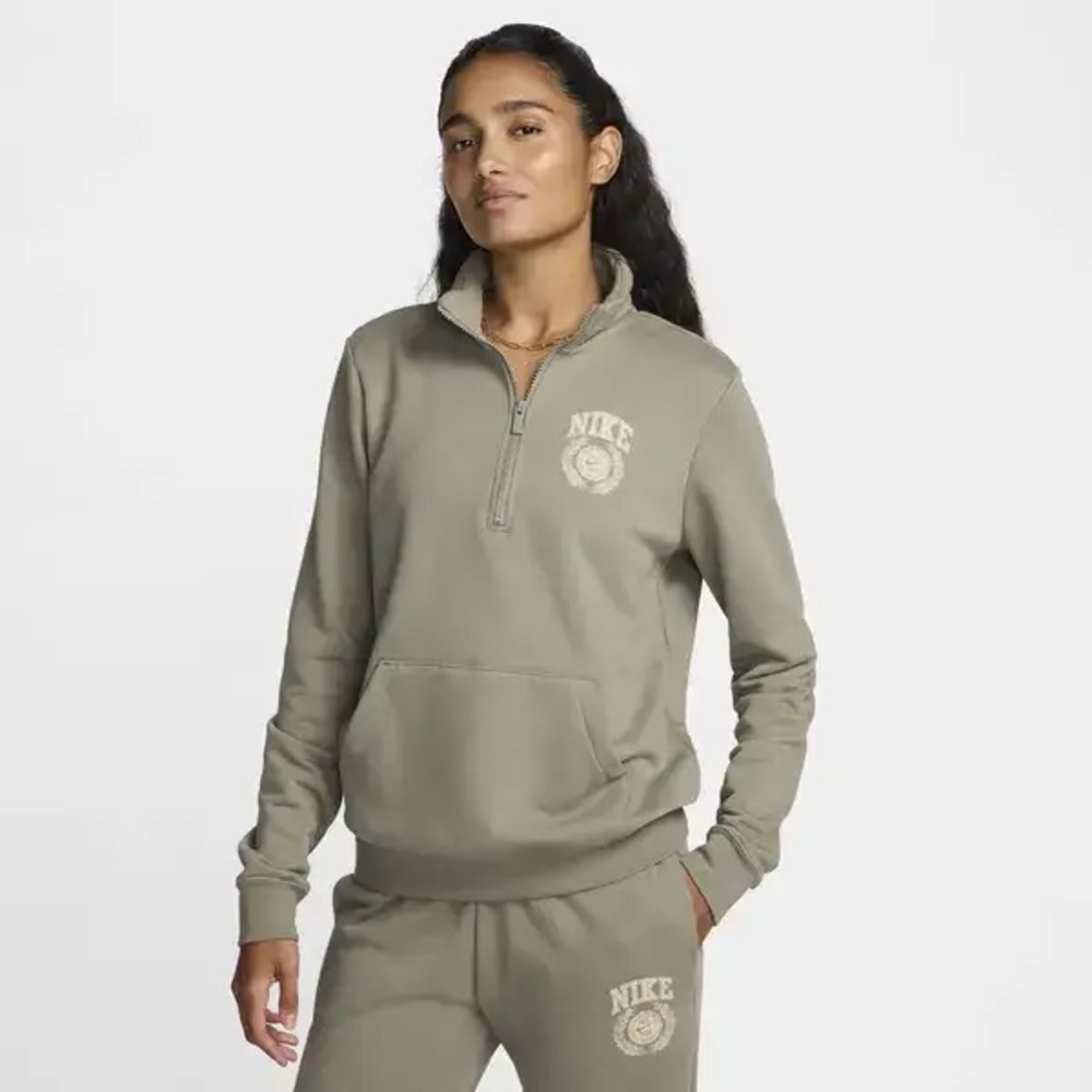 Nike Sage Green Quarter-Zip Pullover